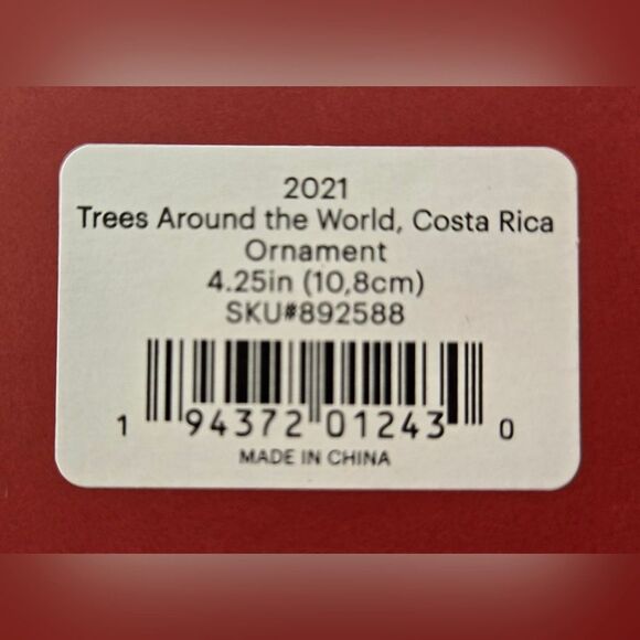 🎄🎄🎄LENOX 2021 CHRISTMAS TREES AROUND THE WORLD ORNAMENT WITH BOX - Picture 5 of 10